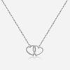 Wholesale S925 Silver Heart Shaped Clavicle Necklace With Electroplating In Fashion High End Light Luxury Style