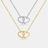 Wholesale S925 Silver Heart Shaped Clavicle Necklace With Electroplating In Fashion High End Light Luxury Style