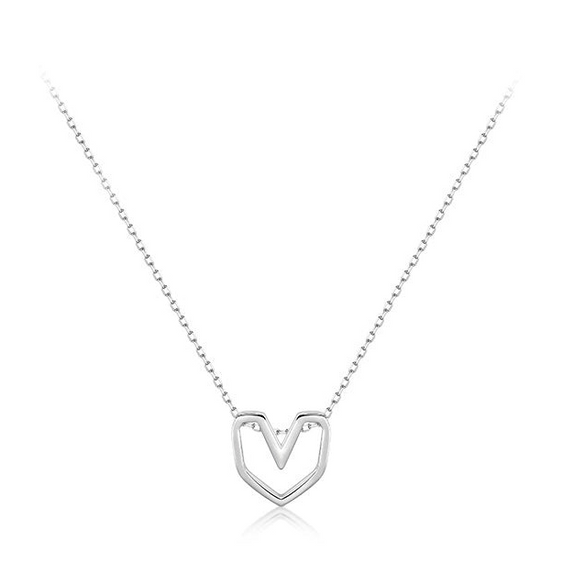 Wholesale S925 Silver Heart Style Necklace For Women
