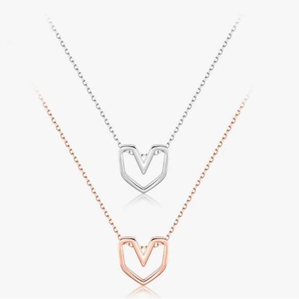 Wholesale S925 Silver Heart Style Necklace For Women