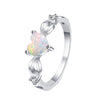 Wholesale S925 Silver Heartshaped Ring Polishing Fashion Style