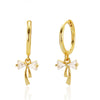 Wholesale S925 Silver Ins Bow Diamond Earrings With Electroplating For Women