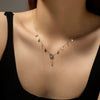 Wholesale S925 Silver Light Luxury Geometric Necklace For Women With Electroplating Treatment
