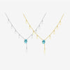 Wholesale S925 Silver Light Luxury Geometric Necklace For Women With Electroplating Treatment