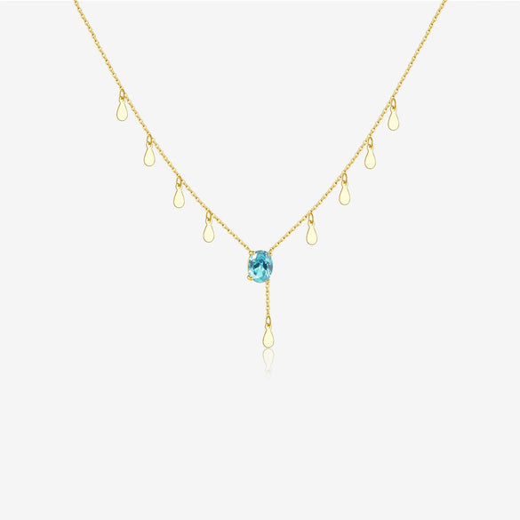 Wholesale S925 Silver Light Luxury Geometric Necklace For Women With Electroplating Treatment