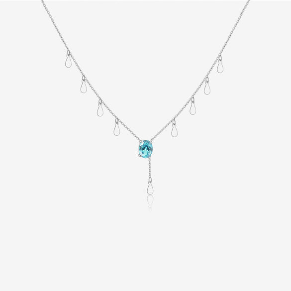 Wholesale S925 Silver Light Luxury Geometric Necklace For Women With Electroplating Treatment