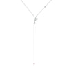 Wholesale S925 Silver Love Long Tassel Necklace With English Letter Geometric Pattern Electroplated With Platinum Or 18K Gold