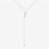 Wholesale S925 Silver Love Long Tassel Necklace With English Letter Geometric Pattern Electroplated With Platinum Or 18K Gold