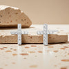 Wholesale S925 Silver Microinlaid Zircon Cross Earrings With Set With Diamonds Design
