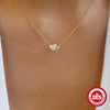 Wholesale S925 Silver Mini Love Necklace With Geometric Pattern And Electroplating For Women