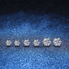 Wholesale S925 Silver Moissanite Ear Studs Classic Sixclaw Platinum Electroplated Geometric Natural Eight Stars And Eight Arrows Earrings Unisex