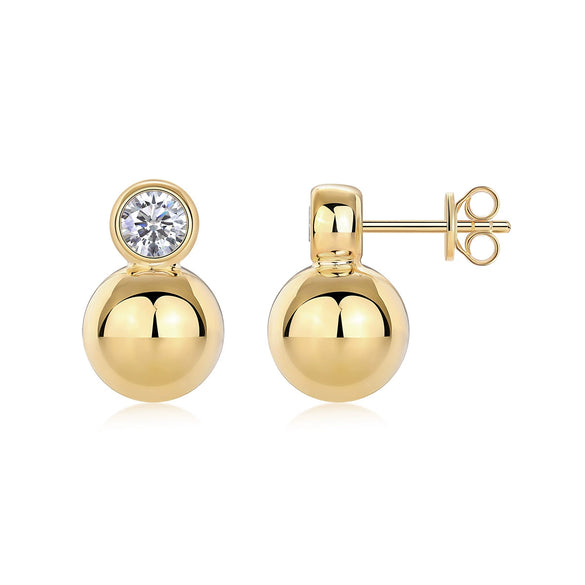Wholesale S925 Silver Moissanite Geometric Inlay Earrings For Women
