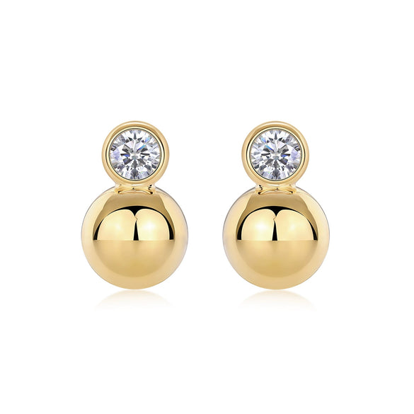 Wholesale S925 Silver Moissanite Geometric Inlay Earrings For Women