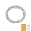 Wholesale S925 Silver Moissanite Geometric Style Inlay Bracelet For Men And Women