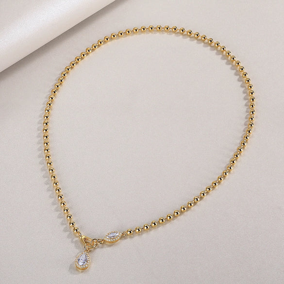 Wholesale S925 Silver Moissanite Pendant Necklace For Women Trendy Accessory With Chain