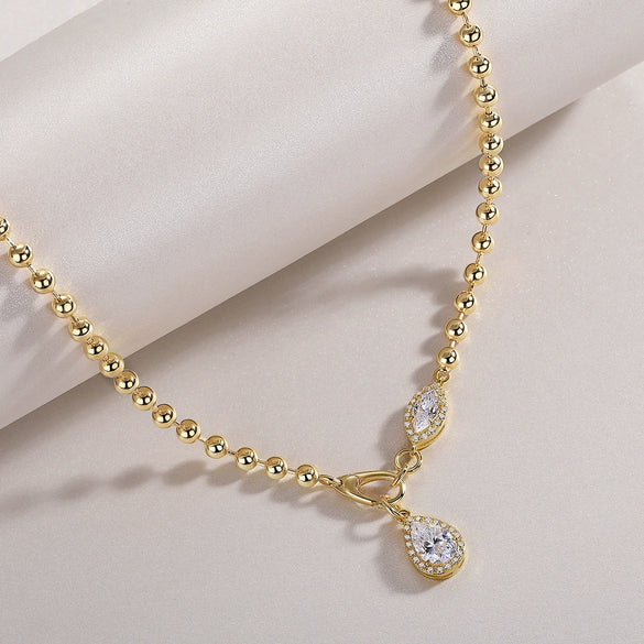 Wholesale S925 Silver Moissanite Pendant Necklace For Women Trendy Accessory With Chain