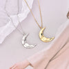 Wholesale S925 Silver Moon Pendant Clavicle Necklace With Electroplating