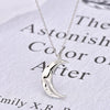 Wholesale S925 Silver Moon Pendant Clavicle Necklace With Electroplating