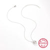 Wholesale S925 Silver Necklace Circle Set With Zircon Geometric Light Luxury Highend Clavicle Chain Electroplated For Women