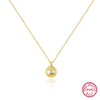 Wholesale S925 Silver Necklace With Retro Simple High End Chain And Devil's Eye Diamond Pendant For Women Electroplated