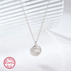 Wholesale S925 Silver Necklace With Retro Simple High End Chain And Devil's Eye Diamond Pendant For Women Electroplated