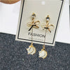 Wholesale S925 Silver Needle Long Opal Bow Ear Stud Earrings With Geometric Pattern And Electroplating