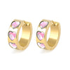 Wholesale S925 Silver Needle Love Ear Buckle Earrings With Heart Design And Zirconia For Women In Ins Style