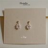 Wholesale S925 Silver Needle Simple Mini Natural Pearl Round Earrings For Women