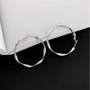 Wholesale S925 Silver Needle Twisted Hoop Earrings Alloy Geometric Electroplated For Women