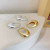 Wholesale S925 Silver Needle U Shaped Geometric Metal Earrings With Electroplating For Women