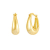 Wholesale S925 Silver Needle U Shaped Geometric Metal Earrings With Electroplating For Women