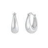 Wholesale S925 Silver Needle U Shaped Geometric Metal Earrings With Electroplating For Women
