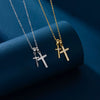 Wholesale S925 Silver Personality Double Cross Ushape Clavicle Necklace For Women With Electroplating