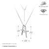 Wholesale S925 Silver Personality Double Cross Ushape Clavicle Necklace For Women With Electroplating