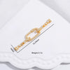 Wholesale S925 Silver Rectangular Detachable Buckle Zirconia Diy Pearl Emerald Bracelet Necklace
