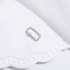 Wholesale S925 Silver Rectangular Detachable Buckle Zirconia Diy Pearl Emerald Bracelet Necklace