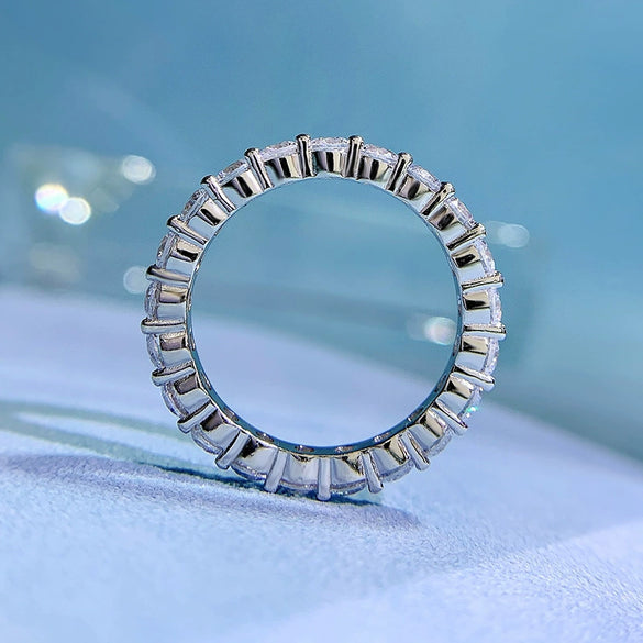 Wholesale S925 Silver Rhombus Diamond Ring With Electroplating For Women Simple Style