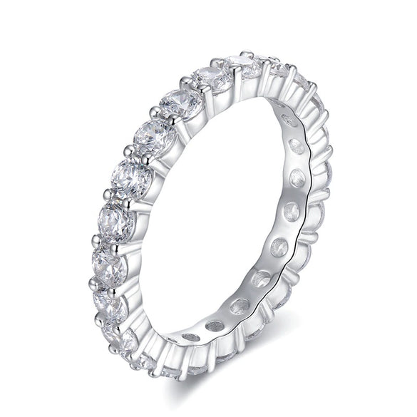 Wholesale S925 Silver Rhombus Diamond Ring With Electroplating For Women Simple Style