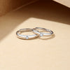 Wholesale S925 Silver Ring With Single Zircon Geometric Pattern For Couples