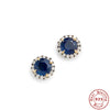 Wholesale S925 Silver Round Cat's Eye Earrings For Women With Retro Elegant Style And Geometric Design Electroplated