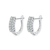 Wholesale S925 Silver U Shape Niche Style Diamond Earrings For Women