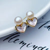 Wholesale S925 Silver Women's Minimalist Pearl Earrings With Flat Round And Oblate Shapes