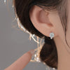 Wholesale S925 Silver Women's Moissanite Sunflower Highend Fashion Earrings