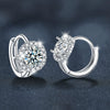 Wholesale S925 Silver Women's Moissanite Sunflower Highend Fashion Earrings