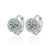 Wholesale S925 Silver Women's Moissanite Sunflower Highend Fashion Earrings