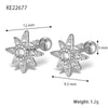 Wholesale S925 Silver Zircon Star Earrings For Women