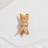 Wholesale S925 Silver Zirconia Small Waist Rotary Turnbuckle Doublelayer Necklace
