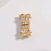 Wholesale S925 Silver Zirconia Small Waist Rotary Turnbuckle Doublelayer Necklace