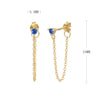 Wholesale S925 Sterling Fashion Exquisite Simple Inlaid Zircon Geometric Earrings Jewelry