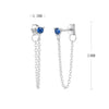 Wholesale S925 Sterling Fashion Exquisite Simple Inlaid Zircon Geometric Earrings Jewelry